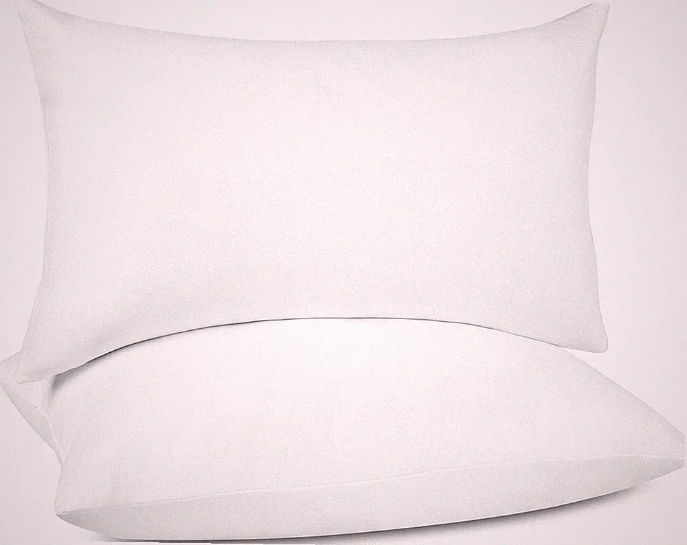 ® Lumbar Pillow Inserts 12 X 20 (Pack of 2, White), Filled with Feather and Down